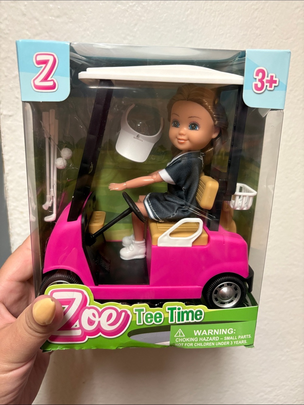 Tee Time Pink Golf Cart Playset -